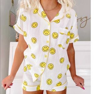 Sassy Shortcake Smiley Face Pajama Top